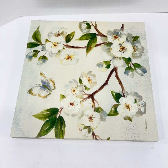 Pamela Gladding Floral Textured Wall Decor Hangings 14”x 14” - Picture 2 of 5